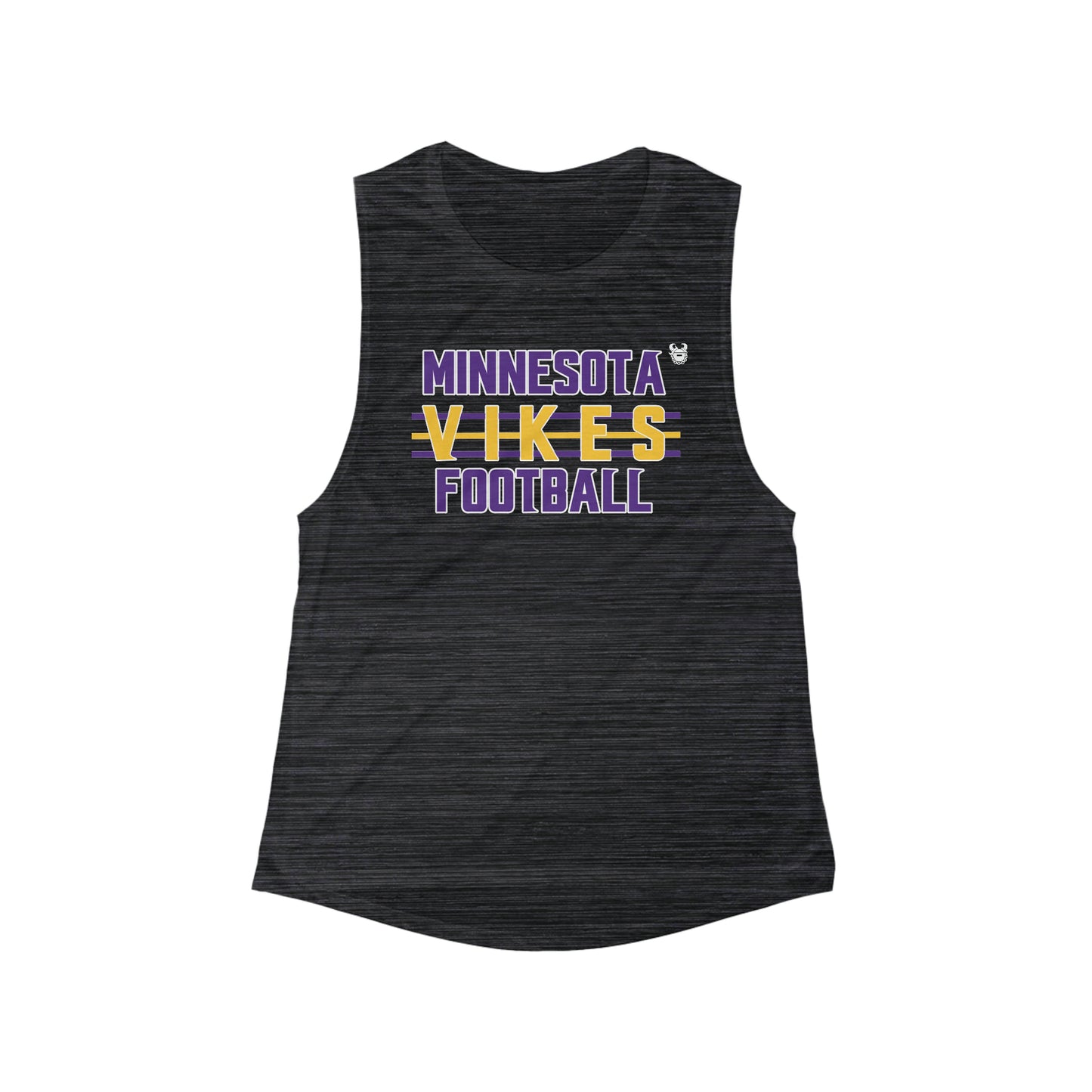 Women's Flowy Scoop Muscle Tank - Vikes Football