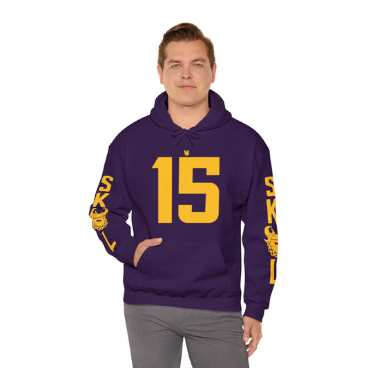 Unisex Heavy Blend™ Hooded Sweatshirt - Jersey #15 + Original (Sleeves)