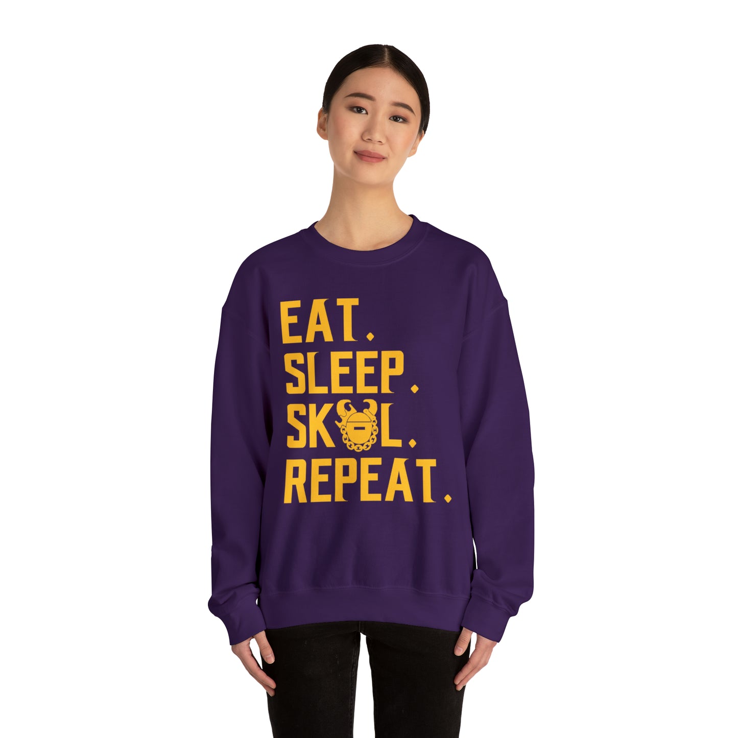 Unisex Heavy Blend™ Crewneck - Eat. Sleep. Repeat.