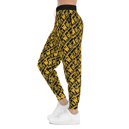 Athletic Joggers - Black/Gold - VWO (Framed)