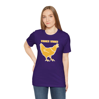 Unisex Jersey Short Sleeve Tee - Winner Winner Chicken Dinner