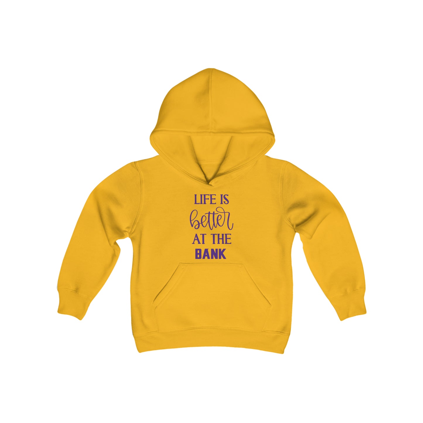 Youth Heavy Blend Hoodie - Life is Better at the BANK