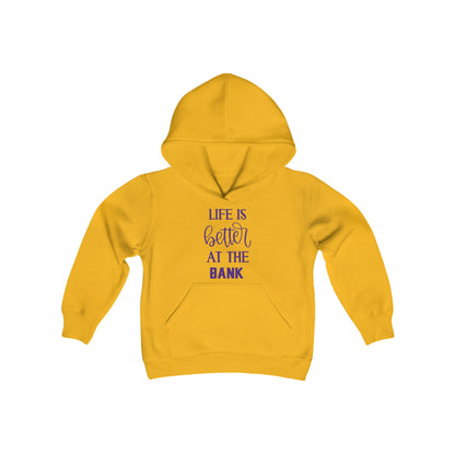 Youth Heavy Blend Hoodie - Life is Better at the BANK