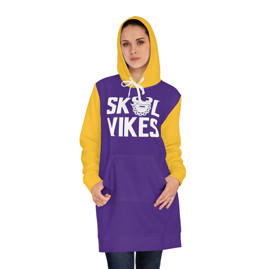 Hoodie Dress - Purple/Gold - Vikes