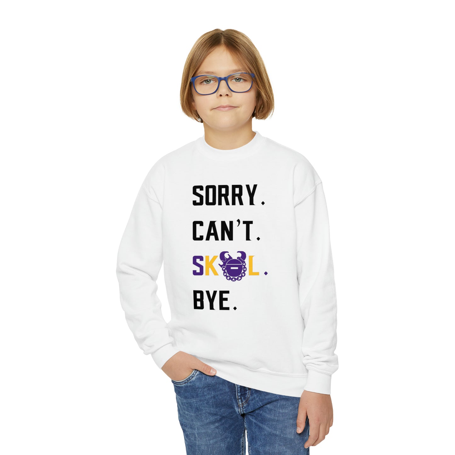 Youth Crewneck - Sorry. Can't. Bye.