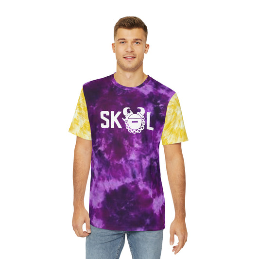 Men's Polyester Tee - Purple/Gold Tie-Dye - The Original