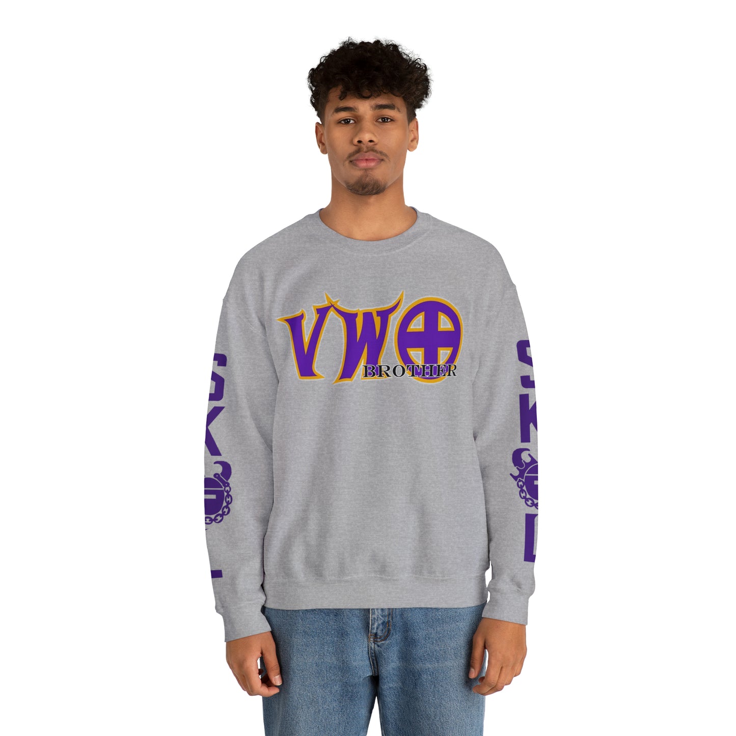 Unisex Heavy Blend™ Crewneck - VWO Brother + The Original (Sleeves)