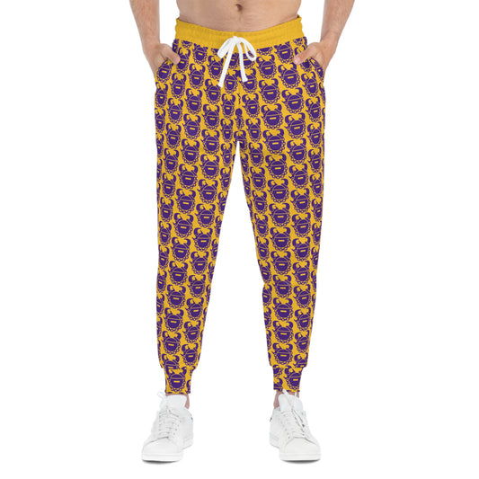 Athletic Joggers - Gold/Purple Helmets