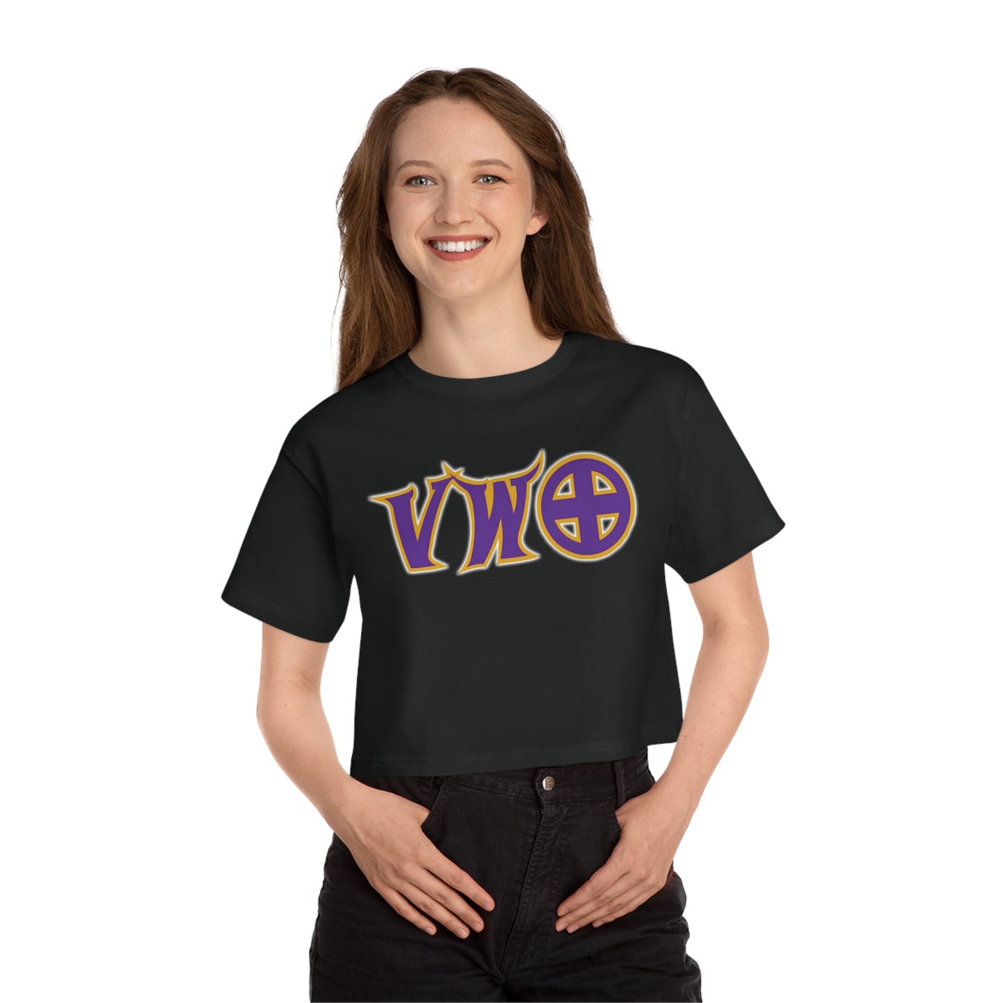 Women's Champion Heritage Cropped Top - V-W-O