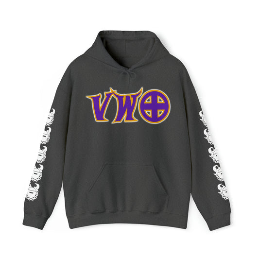 Unisex Heavy Blend™ Hooded Sweatshirt - V-W-O + Game Day Helmet (Sleeves)