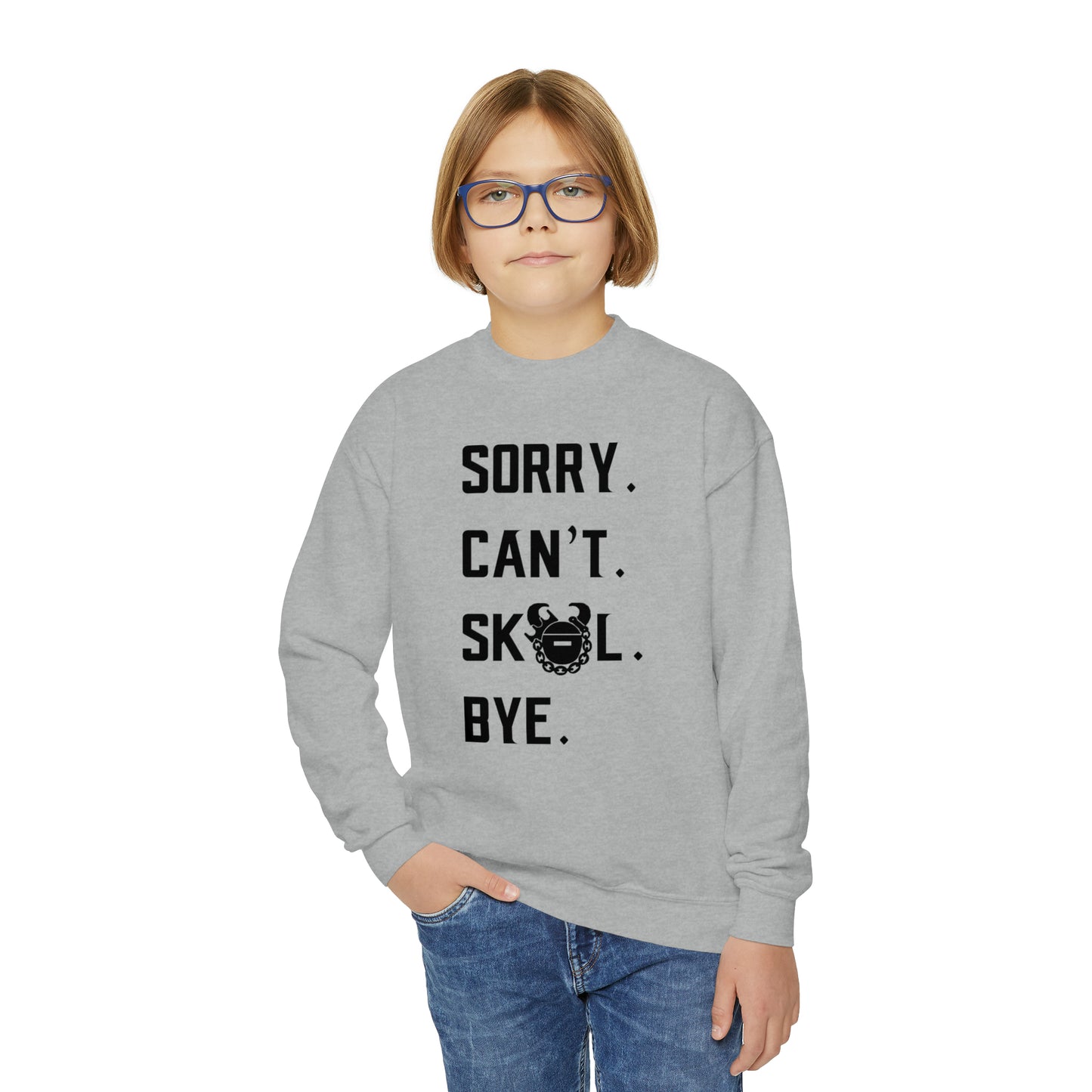 Youth Crewneck - Sorry. Can't. Bye.