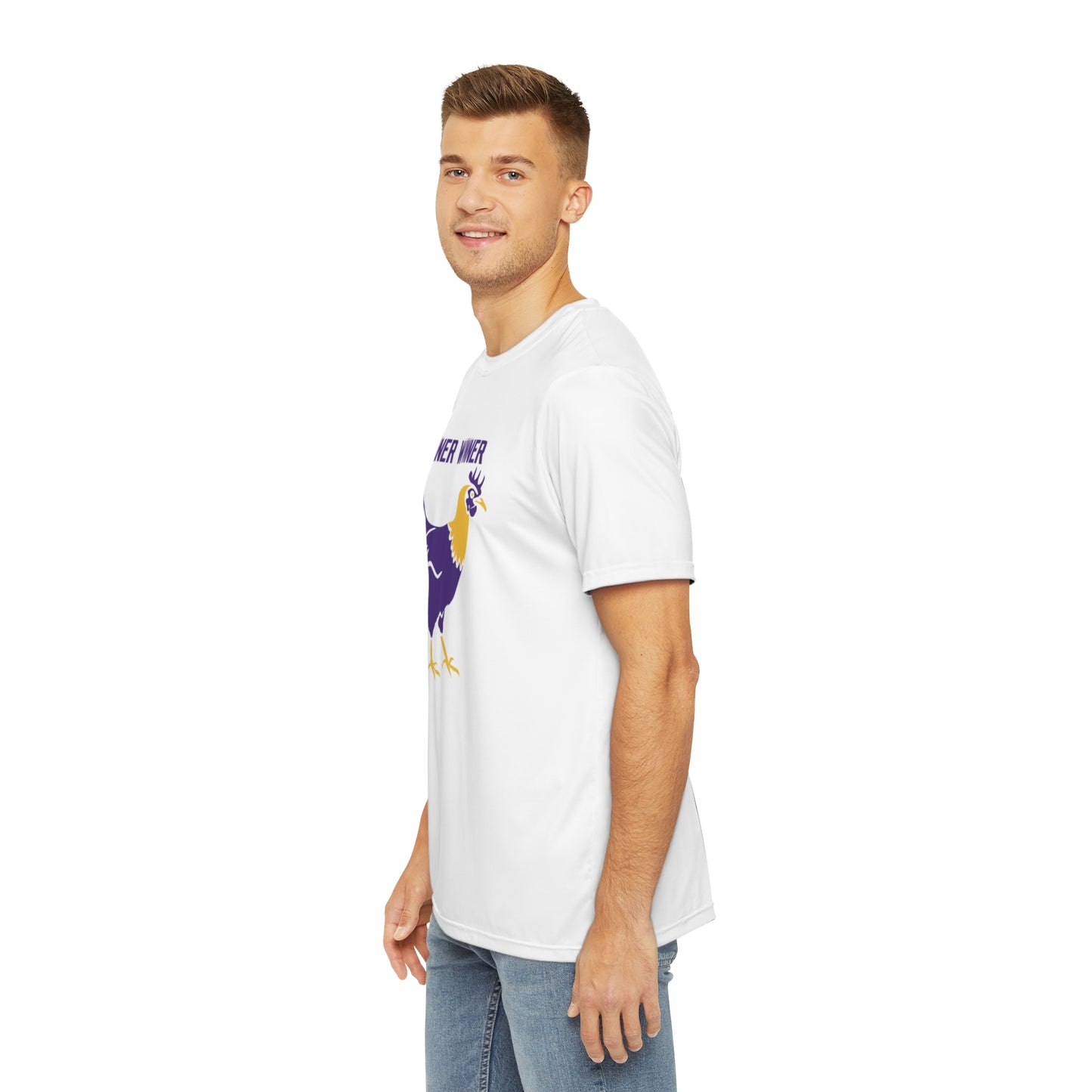 Men's Polyester Tee - Winner Winner Chicken Dinner