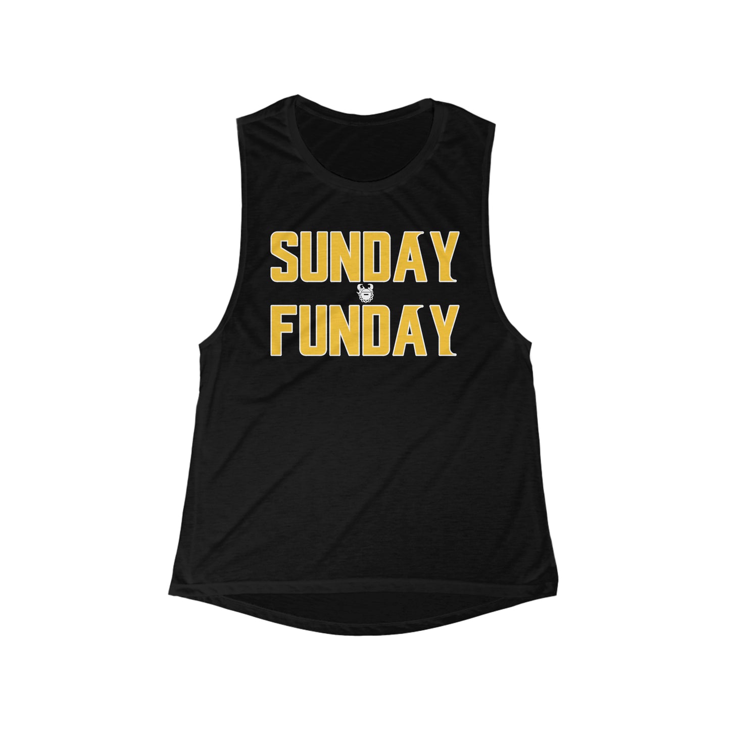 Women's Flowy Scoop Muscle Tank - SUNDAY FUNDAY