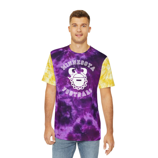 Men's Polyester Tee - Purple/Gold Tie-Dye - Minnesota Football