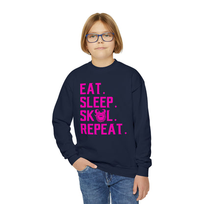 Youth Crewneck - Eat. Sleep. Repeat.