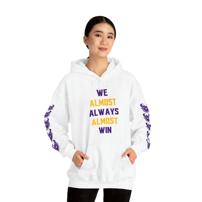 Unisex Heavy Blend™ Hooded Sweatshirt - ALMOST + Game Day Helmet (Sleeves)