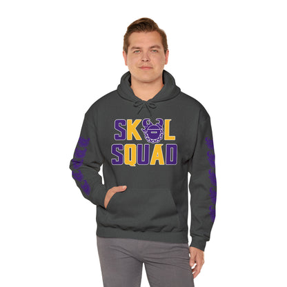 Unisex Heavy Blend™ Hooded Sweatshirt - SQUAD + Game Day Helmet (Sleeves)