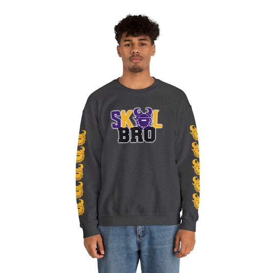 Unisex Heavy Blend™ Crewneck - BRO! + Game Day Helmet (Sleeves)