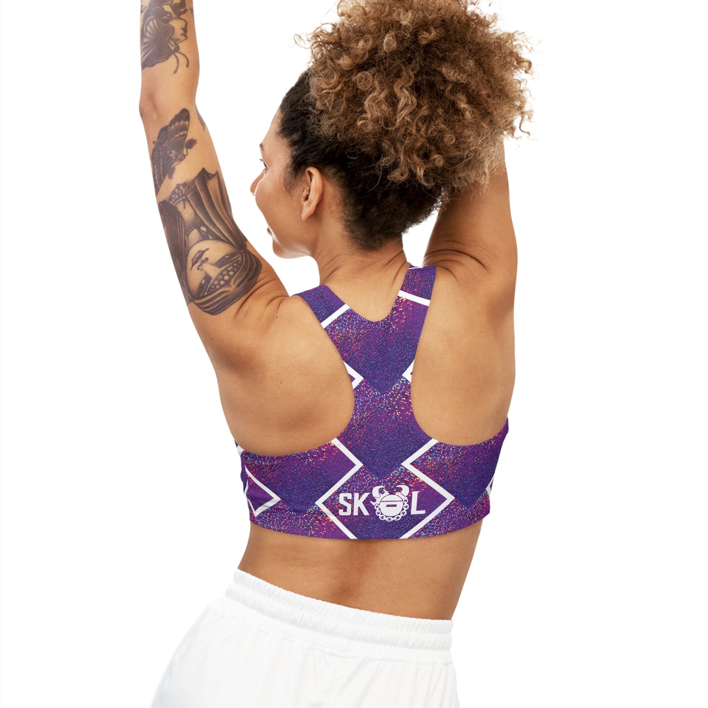 Seamless Sports Bra - Purple Sparkle - The Original