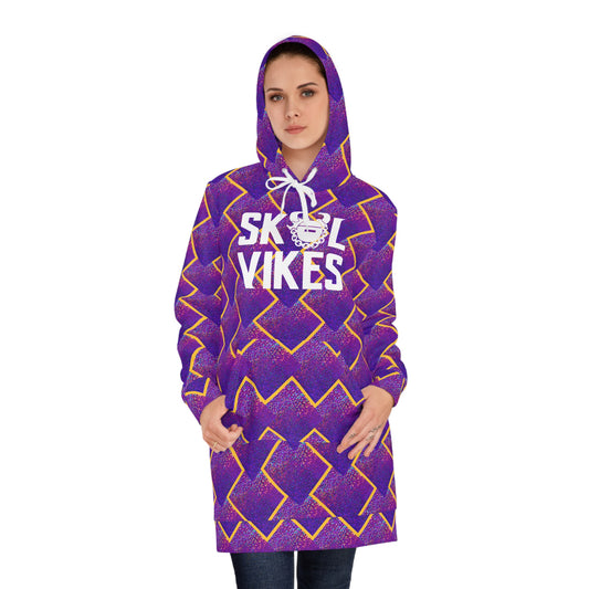 Hoodie Dress - Purple Sparkle - Vikes