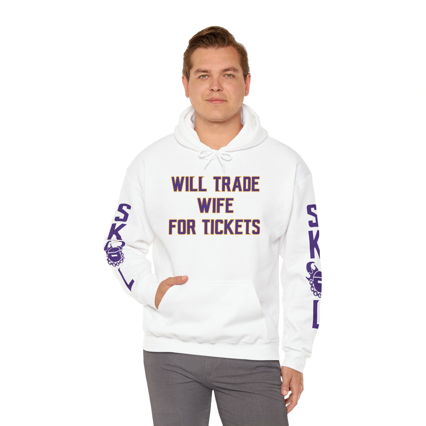 Unisex Heavy Blend™ Hooded Sweatshirt - Wife for Tickets + Original (Sleeves)