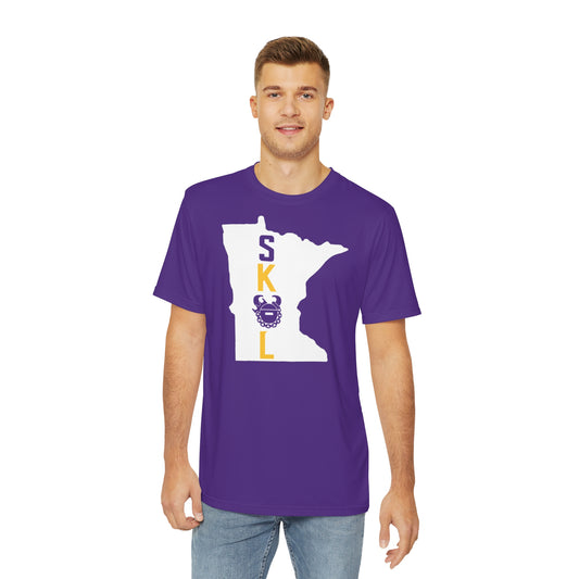 Men's Polyester Tee - Purple - Minnesota