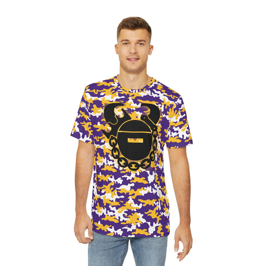 Men's Polyester Tee - Camo - Game Day Helmet