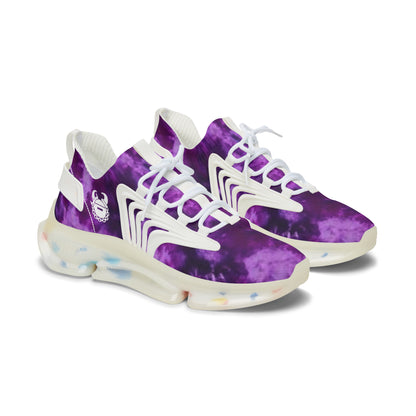 Women's Mesh Sneakers - Purple Tie-Dye