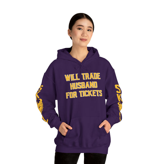 Unisex Heavy Blend™ Hooded Sweatshirt - Husband for Tickets + Original (Sleeves)