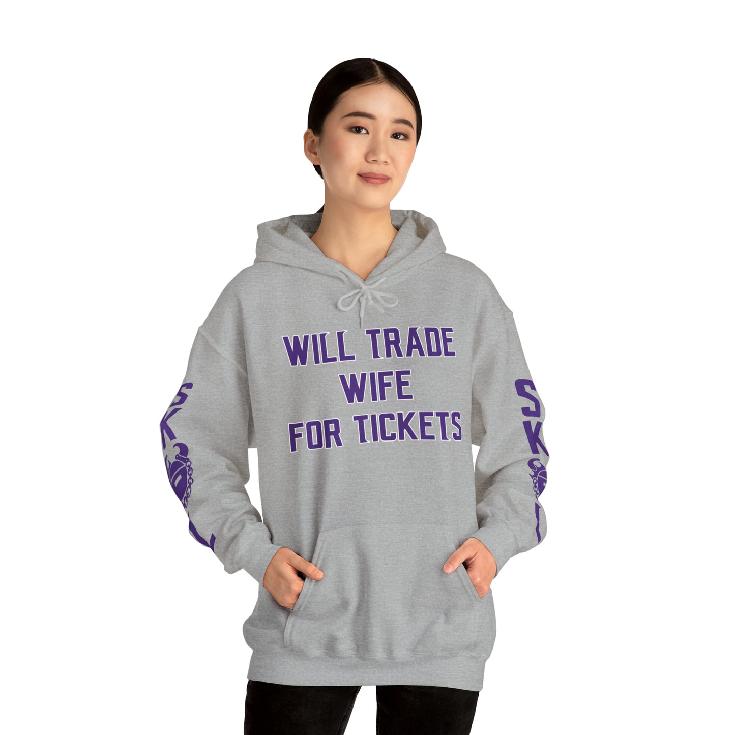 Unisex Heavy Blend™ Hooded Sweatshirt - Wife for Tickets + Original (Sleeves)