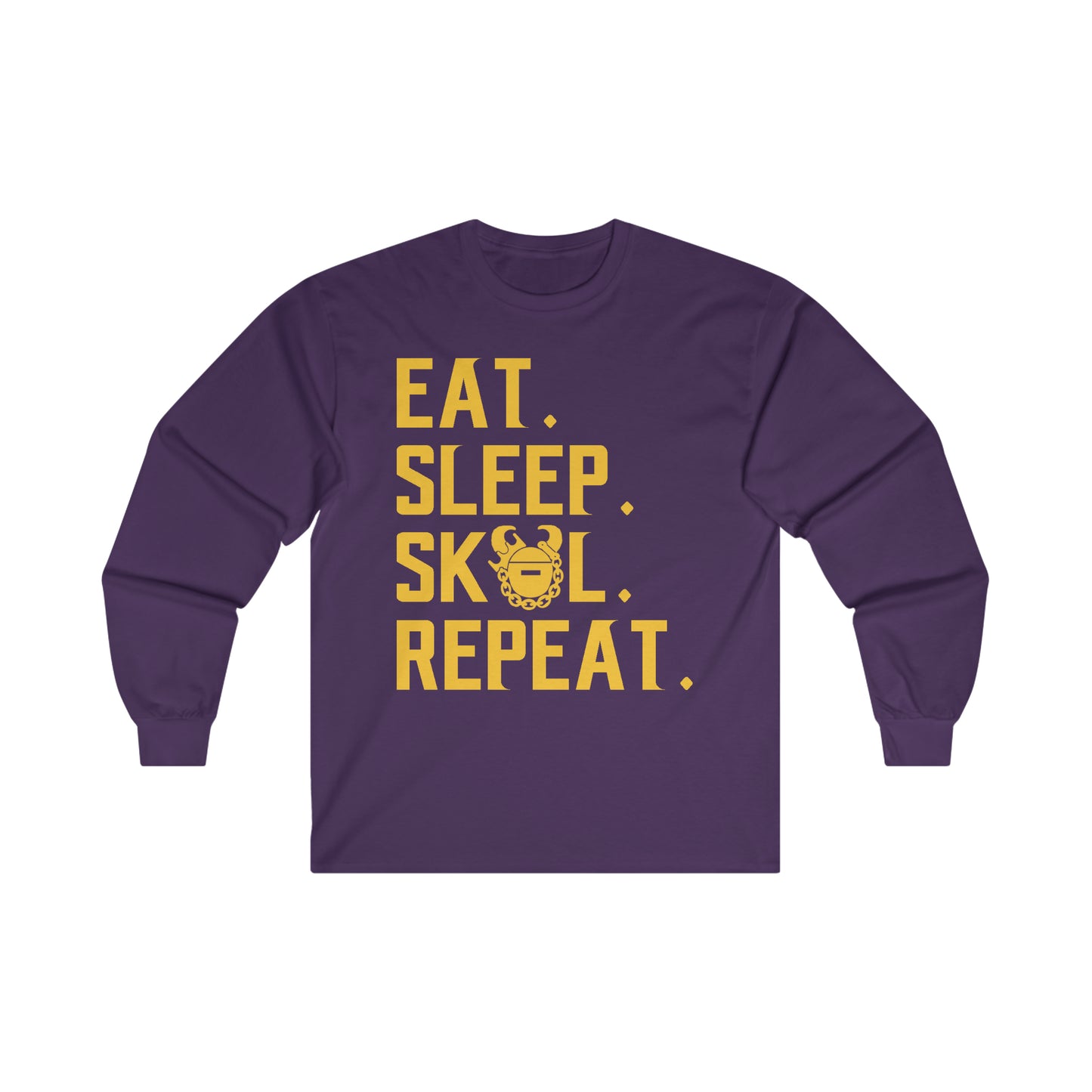 Ultra Cotton Long Sleeve - Eat. Sleep. Repeat.