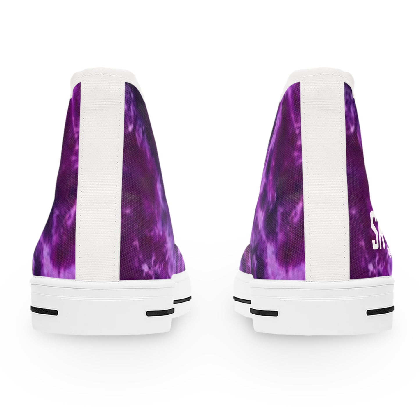 Women's High Top Sneakers - Purple Tie-Dye