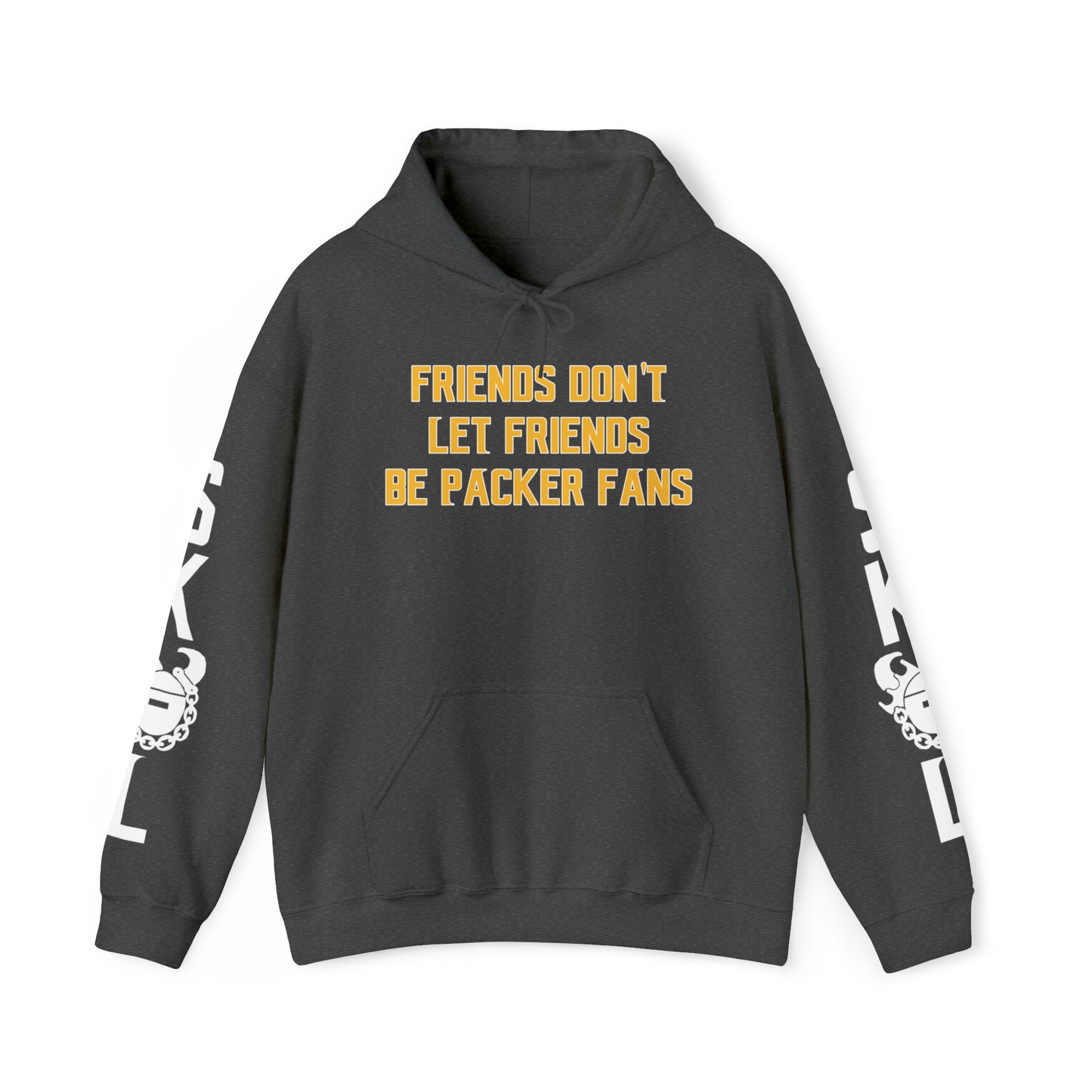 Unisex Heavy Blend™ Hooded Sweatshirt - Friends Don't Let Friends + Original (Sleeves)