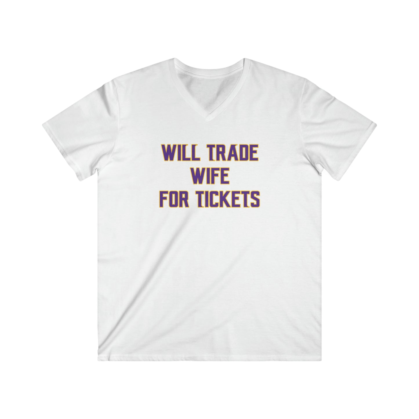 Men's Fitted V-Neck Short Sleeve - Wife for Tickets