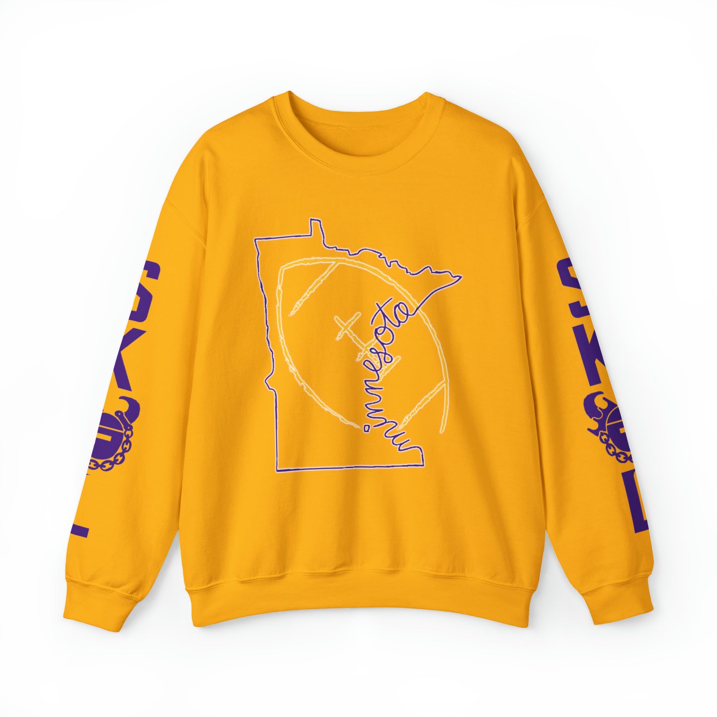 Unisex Heavy Blend™ Crewneck - MN State Football + The Original (Sleeves)