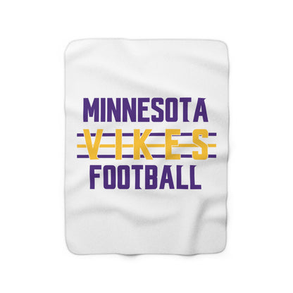 Sherpa Fleece Blanket - Vikes Football