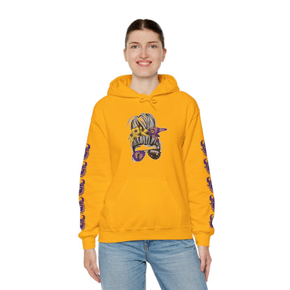 Unisex Heavy Blend™ Hooded Sweatshirt - Girlll! + Game Day Helmet (Sleeves)