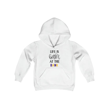 Youth Heavy Blend Hoodie - Life is Better at the BANK