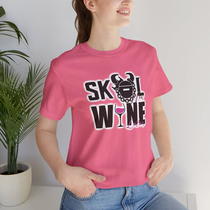 Unisex Jersey Short Sleeve Tee - Wine Later