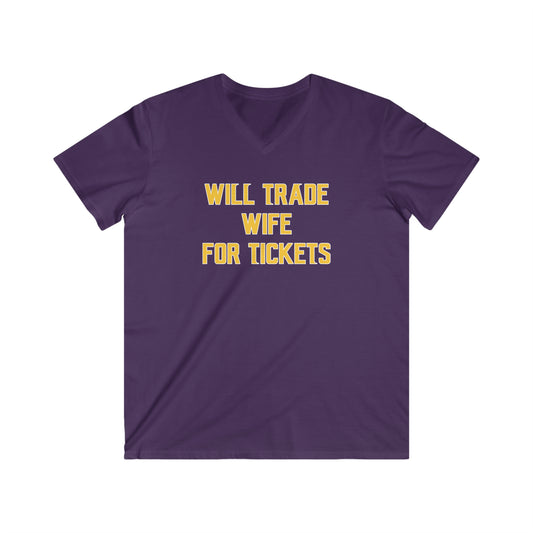 Men's Fitted V-Neck Short Sleeve - Wife for Tickets