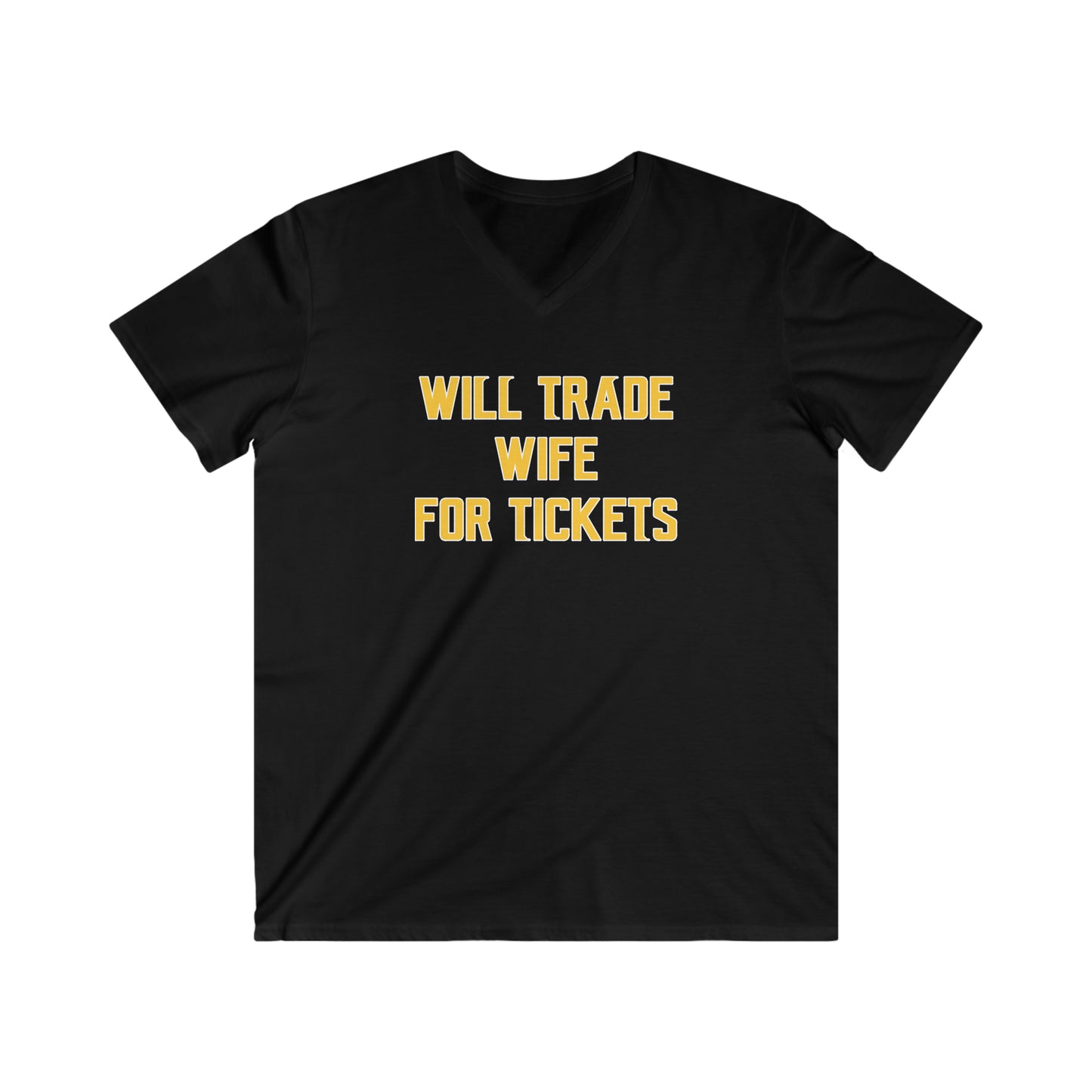 Men's Fitted V-Neck Short Sleeve - Wife for Tickets