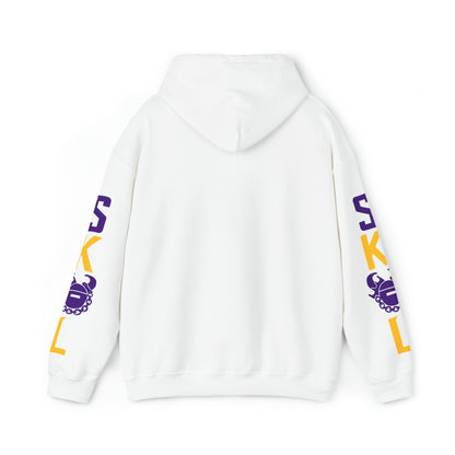 Unisex Heavy Blend™ Hooded Sweatshirt - Skyline + Original (Sleeves)