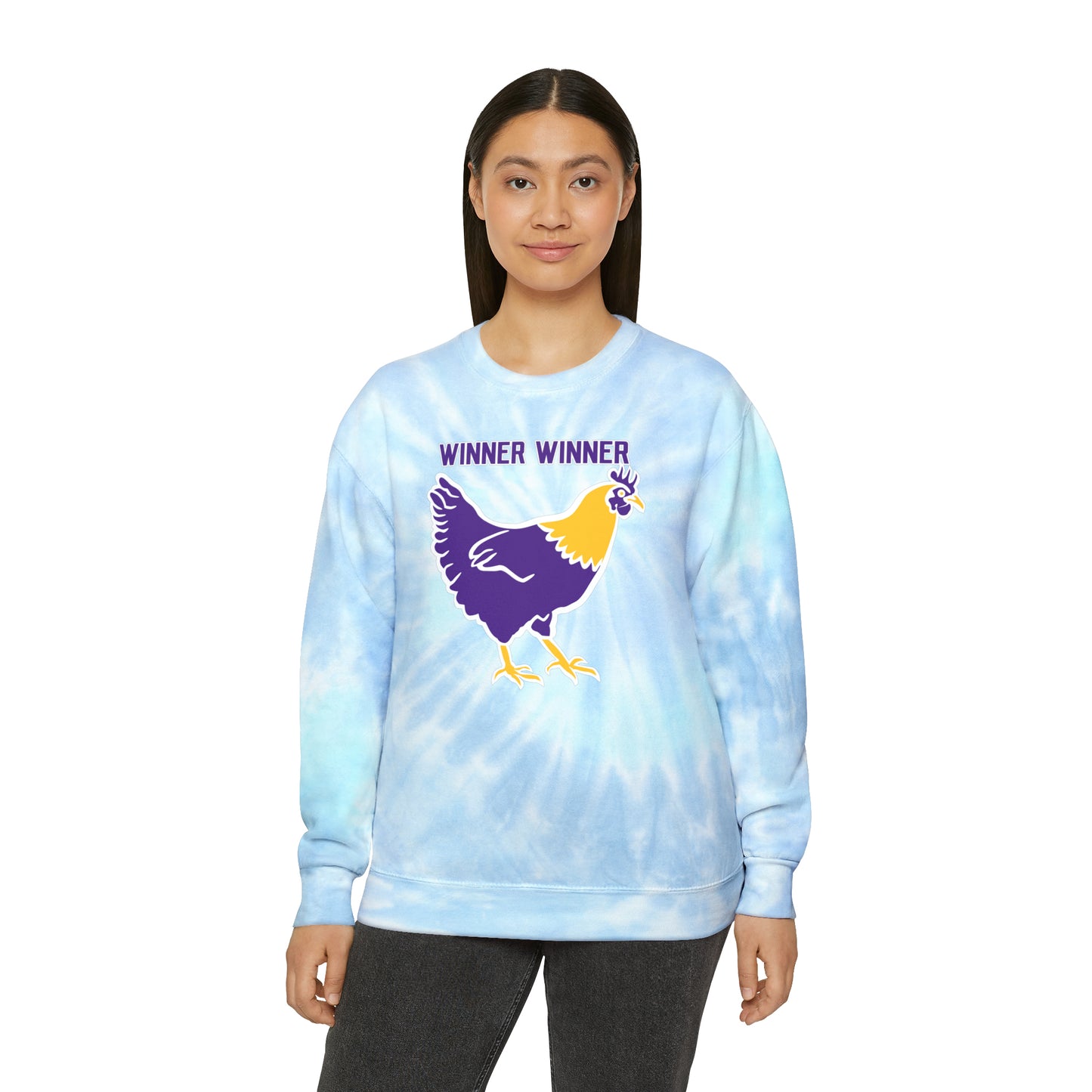 Tie-Dye Crewneck - Winner Winner Chicken Dinner