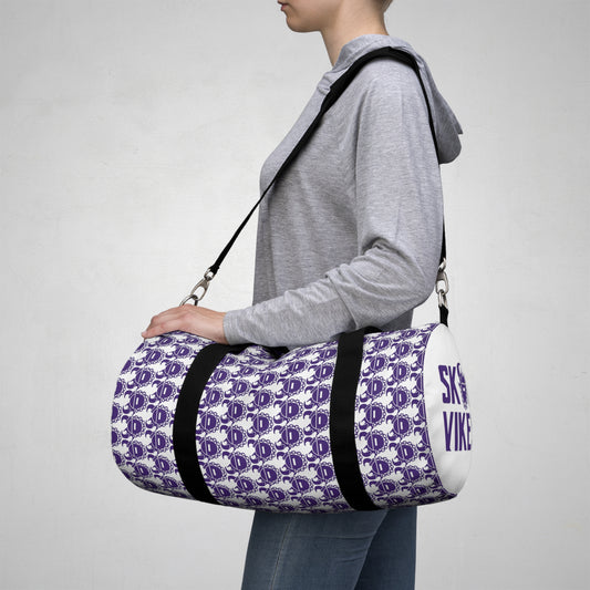 Duffel Bag - White/Purple Helmets - Vikes