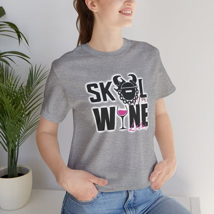 Unisex Jersey Short Sleeve Tee - Wine Later