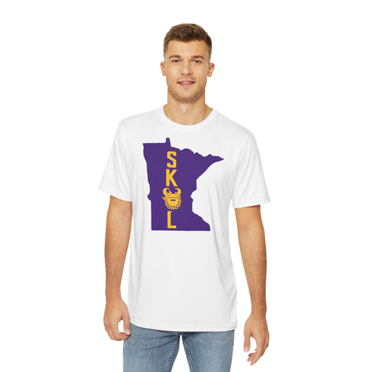 Men's Polyester Tee - White - Minnesota