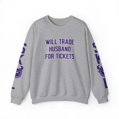 Unisex Heavy Blend™ Crewneck - Husband for Tickets + The Original (Sleeves)