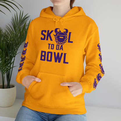 Unisex Heavy Blend™ Hooded Sweatshirt - to da BOWL + Game Day Helmet (Sleeves)