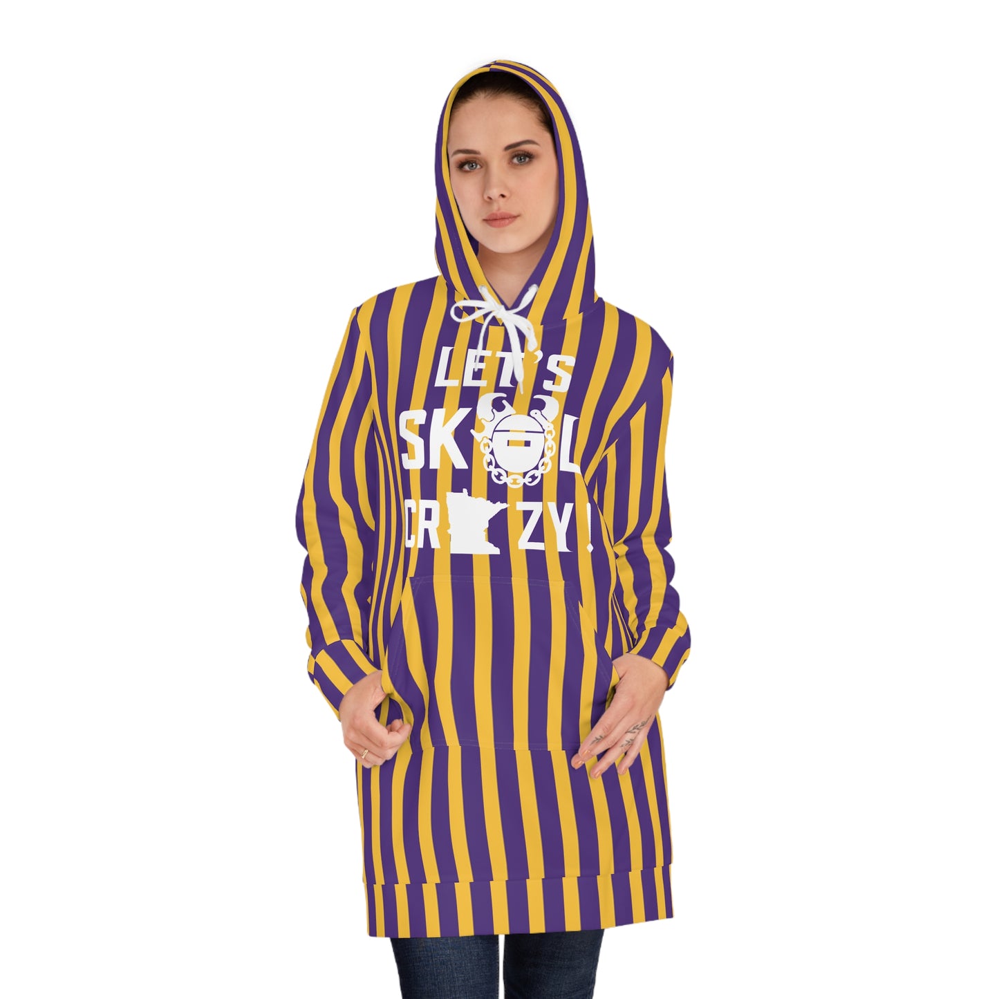 Hoodie Dress - Stripes - Let's go Crazy!