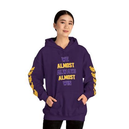 Unisex Heavy Blend™ Hooded Sweatshirt - ALMOST + Game Day Helmet (Sleeves)